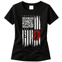 Funny Qr Scan Code Jokes Humor Hidden Message Sarcastic Womens T-Shirt