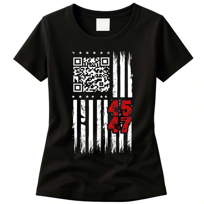 Funny Qr Scan Code Jokes Humor Hidden Message Sarcastic Womens T-Shirt