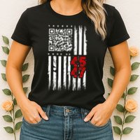 Funny Qr Scan Code Jokes Humor Hidden Message Sarcastic Womens T-Shirt