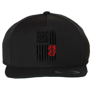 Funny Qr Scan Code Jokes Humor Hidden Message Sarcastic Wool Snapback Cap