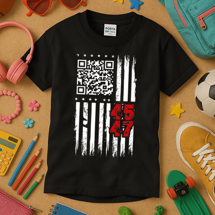 Funny Qr Scan Code Jokes Humor Hidden Message Sarcastic Kids T-Shirt