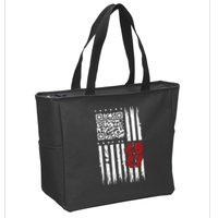 Funny Qr Scan Code Jokes Humor Hidden Message Sarcastic Zip Tote Bag