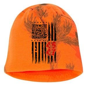 Funny Qr Scan Code Jokes Humor Hidden Message Sarcastic Kati - Camo Knit Beanie