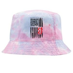 Funny Qr Scan Code Jokes Humor Hidden Message Sarcastic Tie-Dyed Bucket Hat