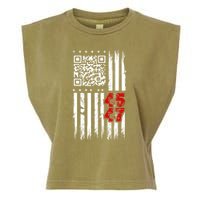Funny Qr Scan Code Jokes Humor Hidden Message Sarcastic Garment-Dyed Women's Muscle Tee