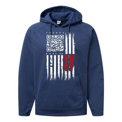 Funny Qr Scan Code Jokes Humor Hidden Message Sarcastic Performance Fleece Hoodie