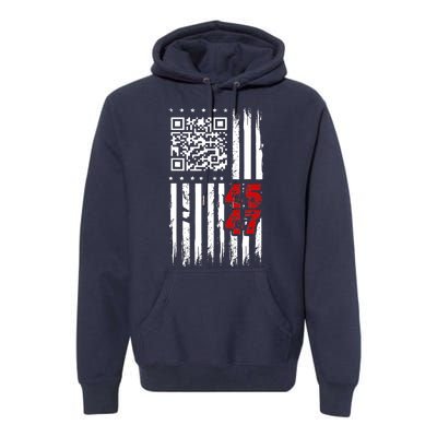 Funny Qr Scan Code Jokes Humor Hidden Message Sarcastic Premium Hoodie