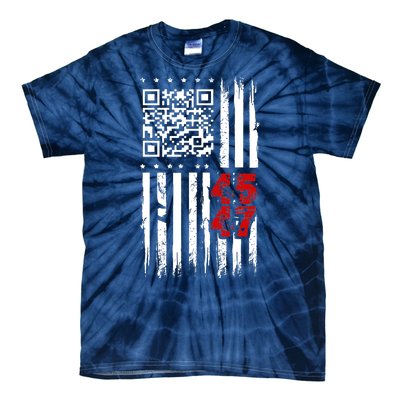 Funny Qr Scan Code Jokes Humor Hidden Message Sarcastic Tie-Dye T-Shirt