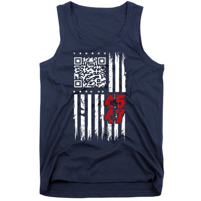 Funny Qr Scan Code Jokes Humor Hidden Message Sarcastic Tank Top