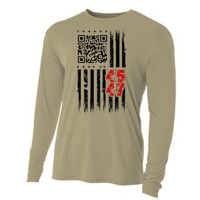 Funny Qr Scan Code Jokes Humor Hidden Message Sarcastic Cooling Performance Long Sleeve Crew