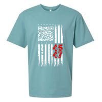 Funny Qr Scan Code Jokes Humor Hidden Message Sarcastic Sueded Cloud Jersey T-Shirt