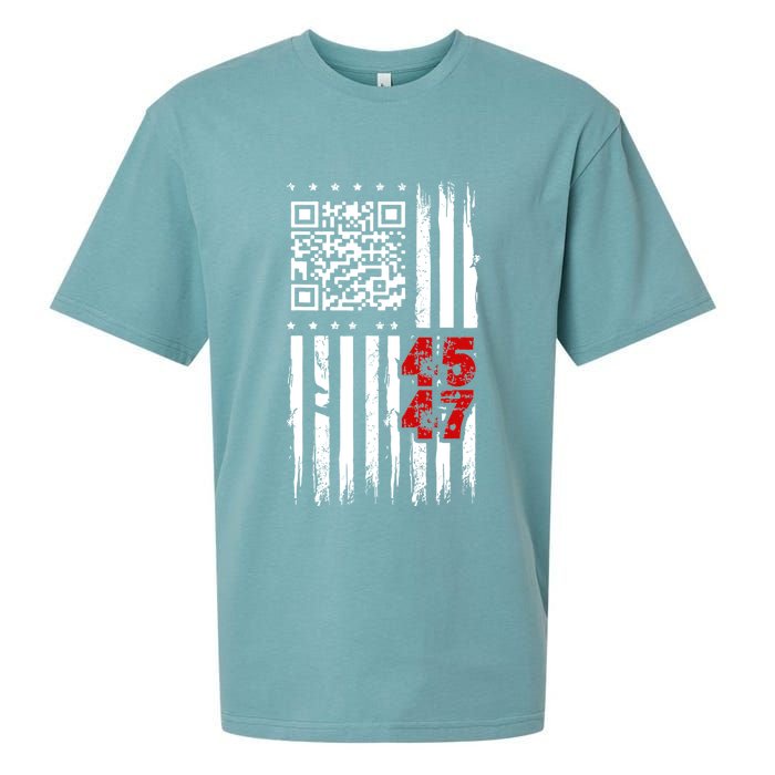 Funny Qr Scan Code Jokes Humor Hidden Message Sarcastic Sueded Cloud Jersey T-Shirt