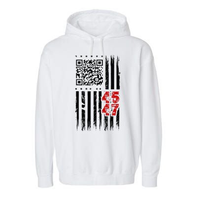 Funny Qr Scan Code Jokes Humor Hidden Message Sarcastic Garment-Dyed Fleece Hoodie