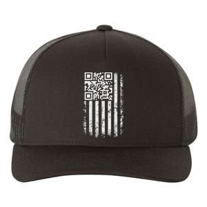 Funny Qr Scan Me President Trump 4547 Trump Dancing Code Yupoong Adult 5-Panel Trucker Hat