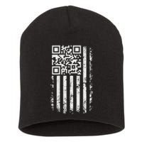 Funny Qr Scan Me President Trump 4547 Trump Dancing Code Short Acrylic Beanie