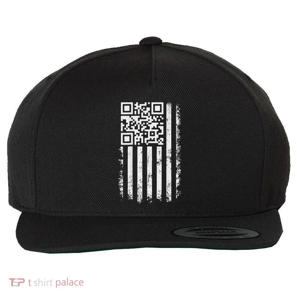 Funny Qr Scan Me President Trump 4547 Trump Dancing Code Wool Snapback Cap