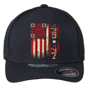 Funny Qr Scan Me President Trump 4547 Trump Dancing Code Flexfit Unipanel Trucker Cap