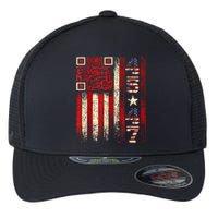 Funny Qr Scan Me President Trump 4547 Trump Dancing Code Flexfit Unipanel Trucker Cap