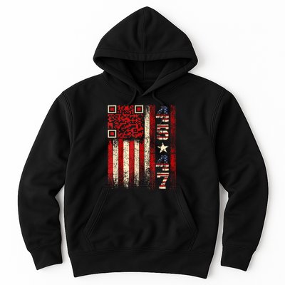 Funny Qr Scan Me President Trump 4547 Trump Dancing Code Hoodie