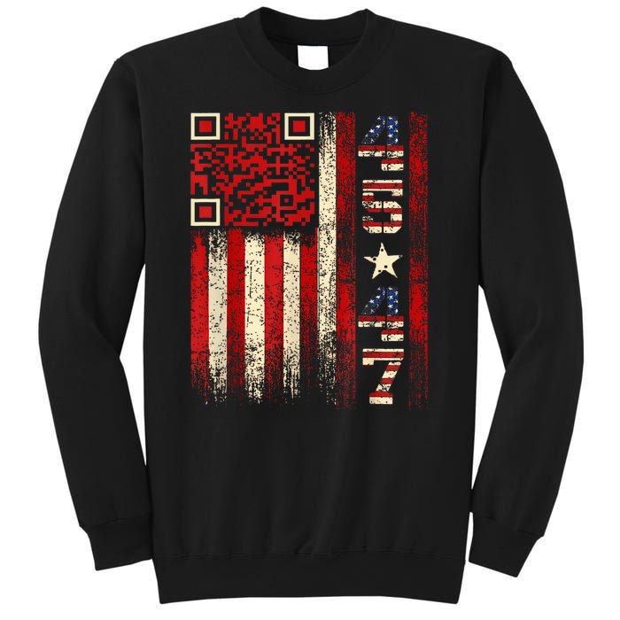 Funny Qr Scan Me President Trump 4547 Trump Dancing Code Sweatshirt