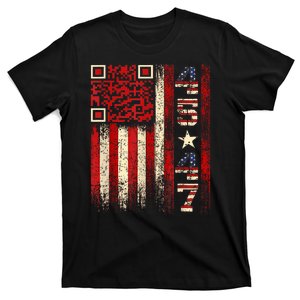 Funny Qr Scan Me President Trump 4547 Trump Dancing Code T-Shirt