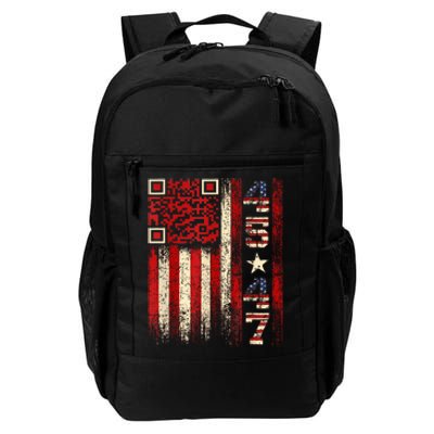 Funny Qr Scan Me President Trump 4547 Trump Dancing Code Daily Commute Backpack