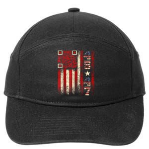 Funny Qr Scan Me President Trump 4547 Trump Dancing Code 7-Panel Snapback Hat