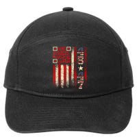 Funny Qr Scan Me President Trump 4547 Trump Dancing Code 7-Panel Snapback Hat