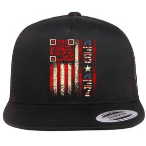 Funny Qr Scan Me President Trump 4547 Trump Dancing Code Flat Bill Trucker Hat