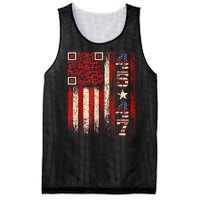 Funny Qr Scan Me President Trump 4547 Trump Dancing Code Mesh Reversible Basketball Jersey Tank