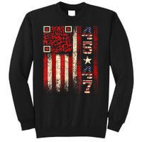 Funny Qr Scan Me President Trump 4547 Trump Dancing Code Tall Sweatshirt