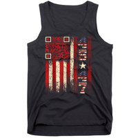 Funny Qr Scan Me President Trump 4547 Trump Dancing Code Tank Top