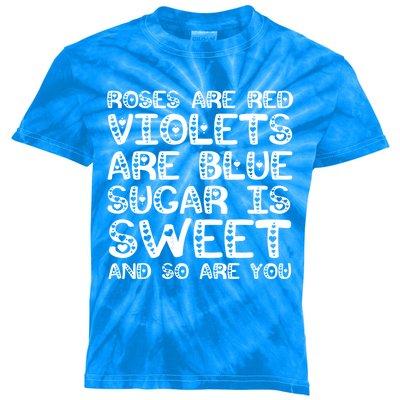 Funny Quote Saying Roses Are Red Violets Are Blue Cute Gift Kids Tie-Dye T-Shirt