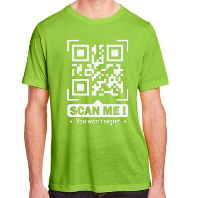 Funny Qr Scan Me Trump 4547trump Dancing Code Adult ChromaSoft Performance T-Shirt