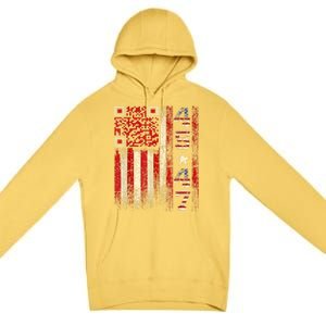 Funny Qr Scan Me President Trump 45/47 Trump Dancing Code Premium Pullover Hoodie