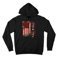 Funny Qr Scan Me President Trump 45/47 Trump Dancing Code Hoodie