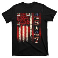 Funny Qr Scan Me President Trump 45/47 Trump Dancing Code T-Shirt