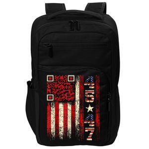 Funny Qr Scan Me President Trump 45/47 Trump Dancing Code Impact Tech Backpack