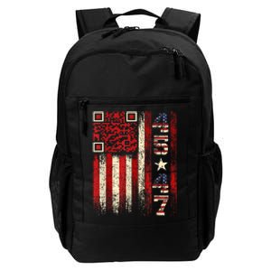 Funny Qr Scan Me President Trump 45/47 Trump Dancing Code Daily Commute Backpack