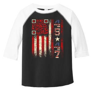 Funny Qr Scan Me President Trump 45/47 Trump Dancing Code Toddler Fine Jersey T-Shirt