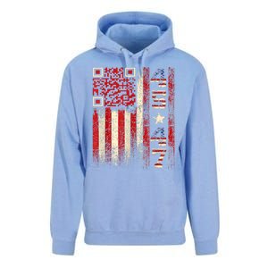 Funny Qr Scan Me President Trump 45/47 Trump Dancing Code Unisex Surf Hoodie