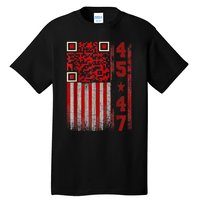 Funny Qr Scan Me President Trump 45/47 Trump Dancing Code Tall T-Shirt