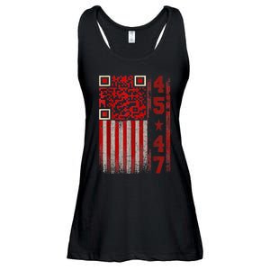 Funny Qr Scan Me President Trump 45/47 Trump Dancing Code Ladies Essential Flowy Tank