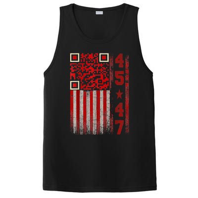 Funny Qr Scan Me President Trump 45/47 Trump Dancing Code PosiCharge Competitor Tank