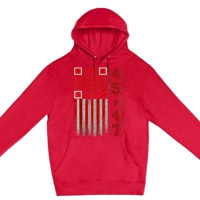 Funny Qr Scan Me President Trump 45/47 Trump Dancing Code Premium Pullover Hoodie