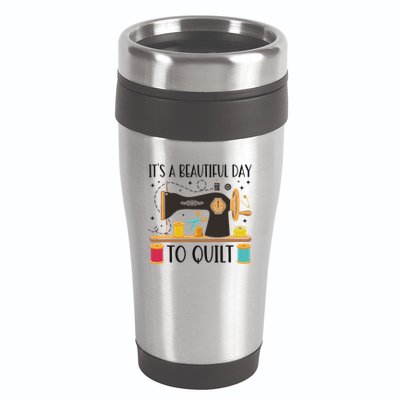 Funny Quilting Sewing For Fabric Quilt Quilter 16oz Travel Tumbler