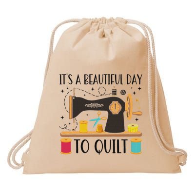Funny Quilting Sewing For Fabric Quilt Quilter Drawstring Bag