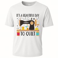 Funny Quilting Sewing For Fabric Quilt Quilter Cooling Performance Crew T-Shirt