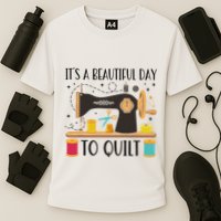 Funny Quilting Sewing For Fabric Quilt Quilter Cooling Performance Crew T-Shirt