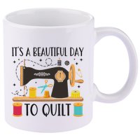 Funny Quilting Sewing For Fabric Quilt Quilter 11oz C Handle Ceramic Mug